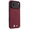 Etui MagSafe BMW M Carbon Printed Ring do Apple iPhone 18 Pro / 17 Pro, burgund