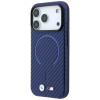 Etui MagSafe BMW M Carbon Printed Ring do Apple iPhone 18 Pro Max / 17 Pro Max, granatowe