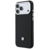 BMW Quilted Pattern Metal Logo etui i portfel zestaw dla Apple iPhone 18 Pro / 17 Pro, czarny