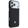 BMW Quilted Pattern Metal Logo etui i portfel zestaw dla Apple iPhone 18 Pro Max / 17 Pro Max, czarny