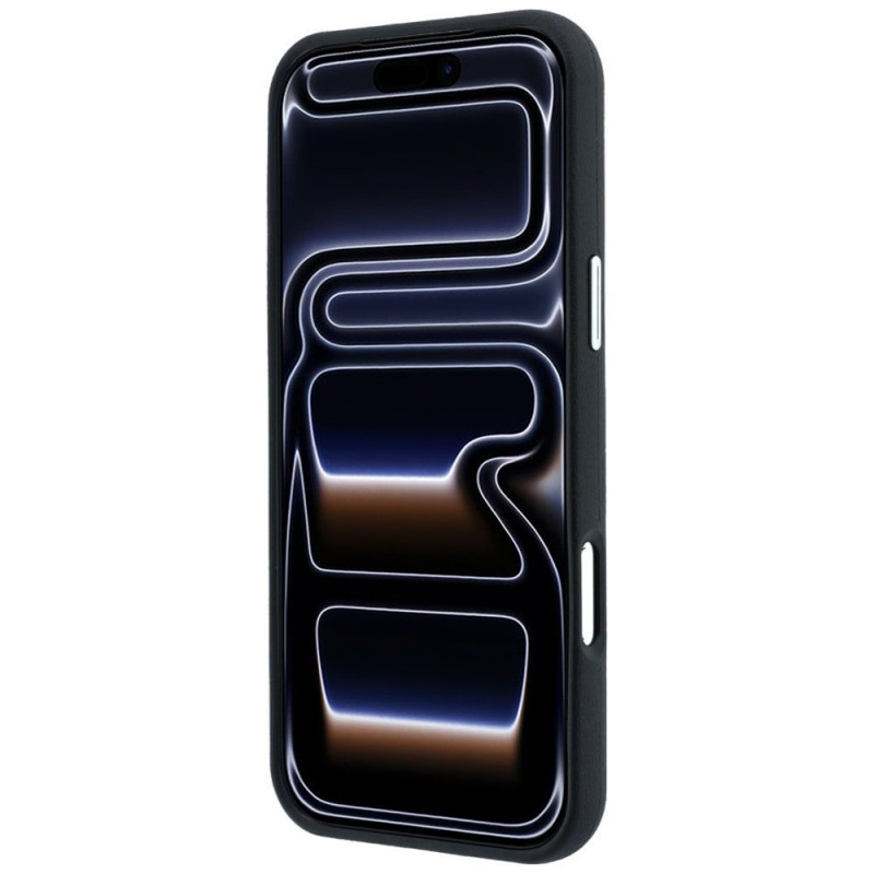 BMW Quilted Pattern Metal Logo etui i portfel zestaw dla Apple iPhone 18 Pro Max / 17 Pro Max, czarny