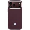BMW Quilted Pattern Metal Logo zestaw etui i portfela na Apple iPhone 18 Pro Max / 17 Pro Max, burgund