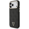 Etui Guess 4G Triangle Logo MagSafe dla Apple iPhone 18 Pro Max / 17 Pro Max, czarno-złote
