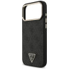 Etui Guess 4G Triangle Logo MagSafe dla Apple iPhone 18 Pro Max / 17 Pro Max, czarno-złote