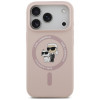 Karl Lagerfeld Silicone Karl&Choupette Ring MagSafe etui na Apple iPhone 18 Pro / 17 Pro, czarny