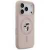 Karl Lagerfeld Silicone Karl&Choupette Ring MagSafe etui na Apple iPhone 18 Pro / 17 Pro, czarny