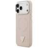 Etui MagSafe Triangle Logo Guess dla Apple iPhone 18 Pro Max / 17 Pro Max, różowe