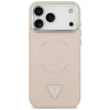 Etui MagSafe Triangle Logo Guess dla Apple iPhone 18 Pro Max / 17 Pro Max, różowe
