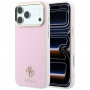 Etui Guess Saffiano Small 4G & Classic Logo MagSafe dla Apple iPhone 18 Pro / 17 Pro, różowe