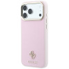 Etui Guess Saffiano Small 4G & Classic Logo MagSafe dla Apple iPhone 18 Pro / 17 Pro, różowe