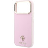 Etui Guess Saffiano Small 4G & Classic Logo MagSafe dla Apple iPhone 18 Pro / 17 Pro, różowe