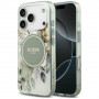 Guess IML Flower & Tonal Circle MagSafe etui dla Apple iPhone 18 Pro Max / 17 Pro Max, zielone