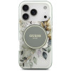 Guess IML Flower & Tonal Circle MagSafe etui dla Apple iPhone 18 Pro Max / 17 Pro Max, zielone