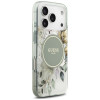 Guess IML Flower & Tonal Circle MagSafe etui dla Apple iPhone 18 Pro Max / 17 Pro Max, zielone