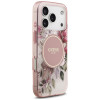 Guess IML Flower & Tonal Circle MagSafe etui dla Apple iPhone 18 Pro Max / 17 Pro Max, różowy