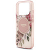 Guess IML Flower & Tonal Circle MagSafe etui dla Apple iPhone 18 Pro Max / 17 Pro Max, różowy