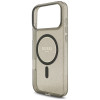 Etui MagSafe Guess IML Glitter Pearl Strap dla Apple iPhone 18 Pro Max / 17 Pro Max, czarne