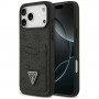 Guess 4G Double Card Triangle etui z podwójnym uchwytem na karty do Apple iPhone 18 Pro Max / 17 Pro Max, czarny