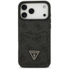 Guess 4G Double Card Triangle etui z podwójnym uchwytem na karty do Apple iPhone 18 Pro Max / 17 Pro Max, czarny
