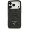 Guess 4G Double Card Triangle etui na kartę podwójną do Apple iPhone 18 Pro / 17 Pro, czarny