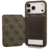 Etui crossbody Guess 4G Cardslots & Magnetic Closure dla Apple iPhone 18 Pro Max / 17 Pro Max, brązowe