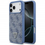 Guess 4G Double Card Triangle etui ochronne do Apple iPhone 18 Pro Max / 17 Pro Max, niebieskie