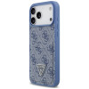 Guess 4G Double Card Triangle etui ochronne do Apple iPhone 18 Pro Max / 17 Pro Max, niebieskie