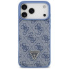 Guess 4G Double Card Triangle etui ochronne do Apple iPhone 18 Pro Max / 17 Pro Max, niebieskie