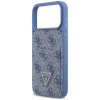 Guess 4G Double Card Triangle etui ochronne do Apple iPhone 18 Pro Max / 17 Pro Max, niebieskie
