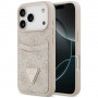 Guess 4G Double Card Triangle etui z podwójnym uchwytem na karty do Apple iPhone 18 Pro Max / 17 Pro Max, różowy
