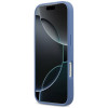 Guess 4G Double Card Triangle etui na kartę podwójną do Apple iPhone 18 Pro / 17 Pro, niebieskie