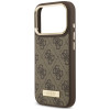 Guess 4G Logo Plate MagSafe etui dla Apple iPhone 18 Pro Max / 17 Pro Max, brązowe