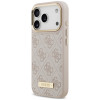 Etui MagSafe Guess 4G Logo Plate dla Apple iPhone 18 Pro / 17 Pro, różowe