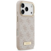 Etui MagSafe Guess 4G Logo Plate dla Apple iPhone 18 Pro / 17 Pro, różowe
