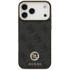 Etui MagSafe Guess 4G Strass Logo dla Apple iPhone 18 Pro Max / 17 Pro Max, czarne