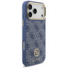 Etui MagSafe Guess 4G Strass Logo dla Apple iPhone 18 Pro Max / 17 Pro Max, niebieskie