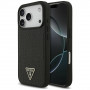 Etui MagSafe Guess Croco Triangle Logo dla Apple iPhone 18 Pro / 17 Pro, czarne
