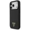 Etui MagSafe Guess Croco Triangle Logo dla Apple iPhone 18 Pro / 17 Pro, czarne