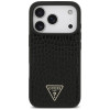 Etui MagSafe Guess Croco Triangle Logo dla Apple iPhone 18 Pro / 17 Pro, czarne