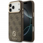 Guess 4G Strass Logo MagSafe etui na Apple iPhone 18 Pro Max / 17 Pro Max, brązowe