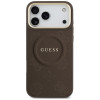 Etui ochronne Guess Peony Hot Stamp MagSafe dla Apple iPhone 18 Pro Max / 17 Pro Max, brązowe
