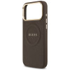Etui ochronne Guess Peony Hot Stamp MagSafe dla Apple iPhone 18 Pro Max / 17 Pro Max, brązowe
