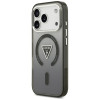 Etui MagSafe Guess IML Gradient Triangle Logo dla Apple iPhone 18 Pro Max / 17 Pro Max, czarne