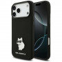 Karl Lagerfeld Silicone Choupette Metal Pin etui na Apple iPhone 18 Pro Max / 17 Pro Max, czarny