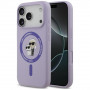 Etui MagSafe Karl Lagerfeld Silicone Karl&Choupette Ring na Apple iPhone 18 Pro / 17 Pro, fioletowe