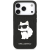 Etui Karl Lagerfeld Saffiano Mono Patch Choupette dla Apple iPhone 18 Pro / 17 Pro, czarny