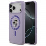 Etui silikonowe Karl Lagerfeld Karl&Choupette Ring MagSafe na Apple iPhone 18 Pro Max / iPhone 17 Pro Max, fioletowe