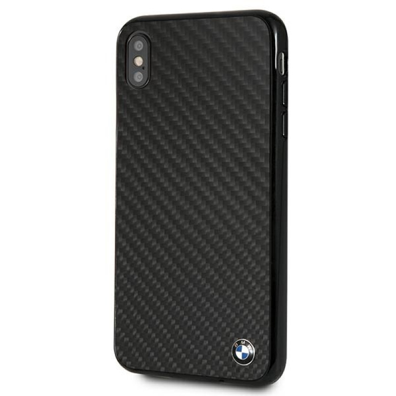 BMW BMHCI65MBC Signature Carbon etui twarde na Apple iPhone XS Max, czarny