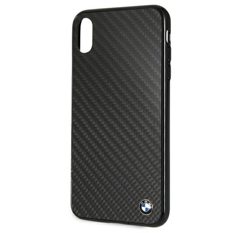 BMW BMHCI65MBC Signature Carbon etui twarde na Apple iPhone XS Max, czarny
