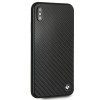 BMW BMHCI65MBC Signature Carbon etui twarde na Apple iPhone XS Max, czarny